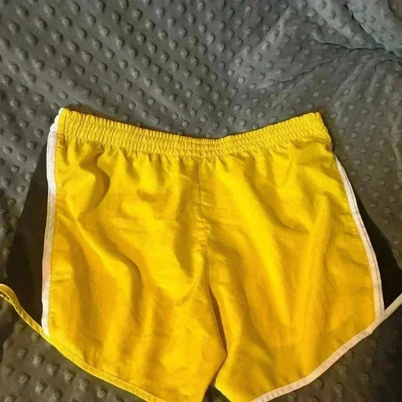 Nikeβ Dri-Fit Yellow and Black Livestrong Running Workout Shorts, M - Picture 6 of 8